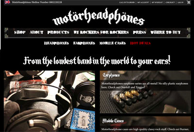 Motörheadphönes Asia English Startpage